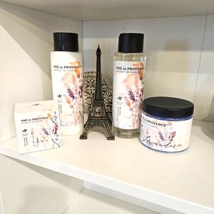 Pre De Provence Lavender Collection Set Body Wash,Butter,Lotion,Bath Salts New